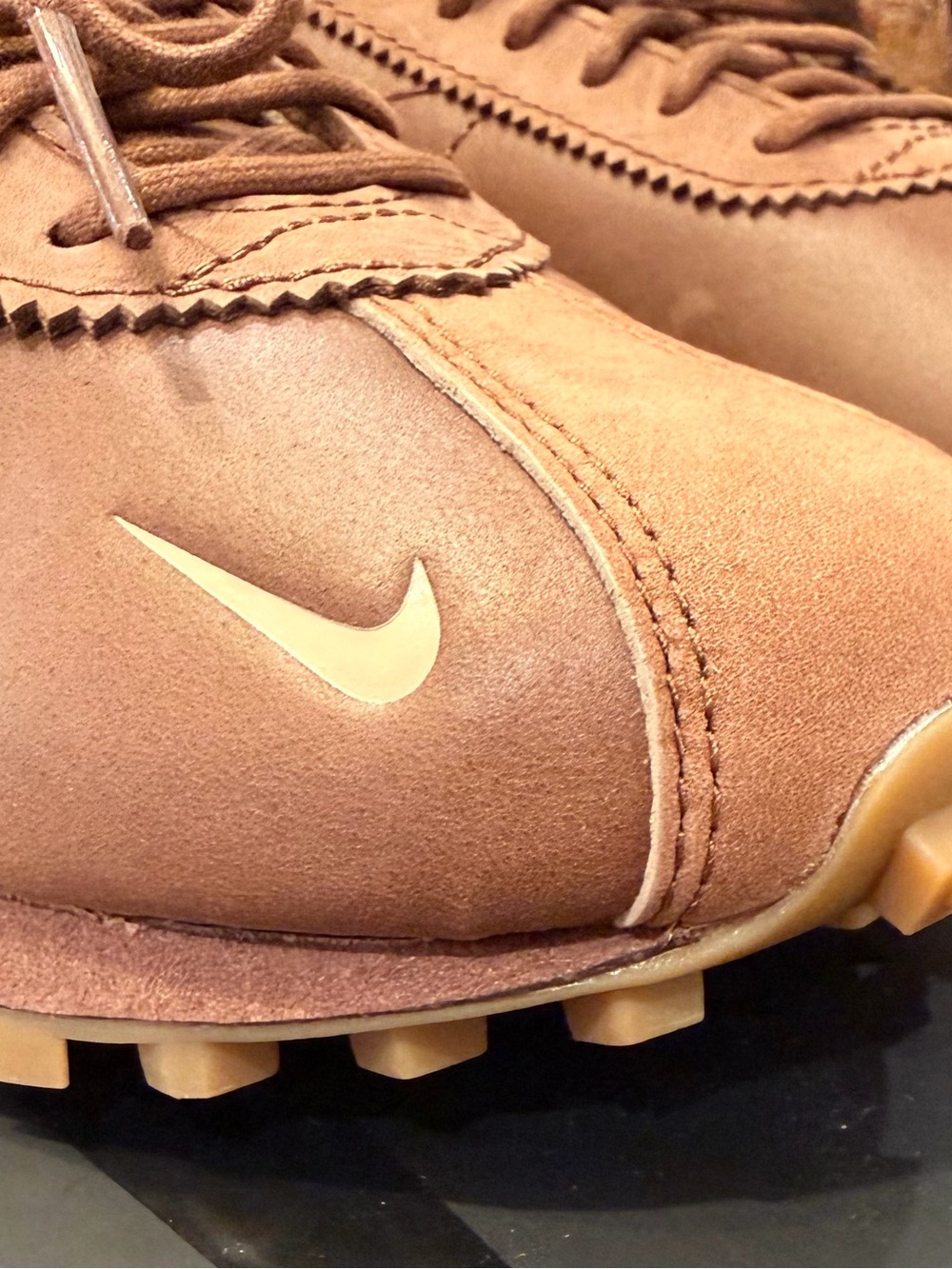 Nike Women’s Suede Sneakers in Tan with Gum Accents